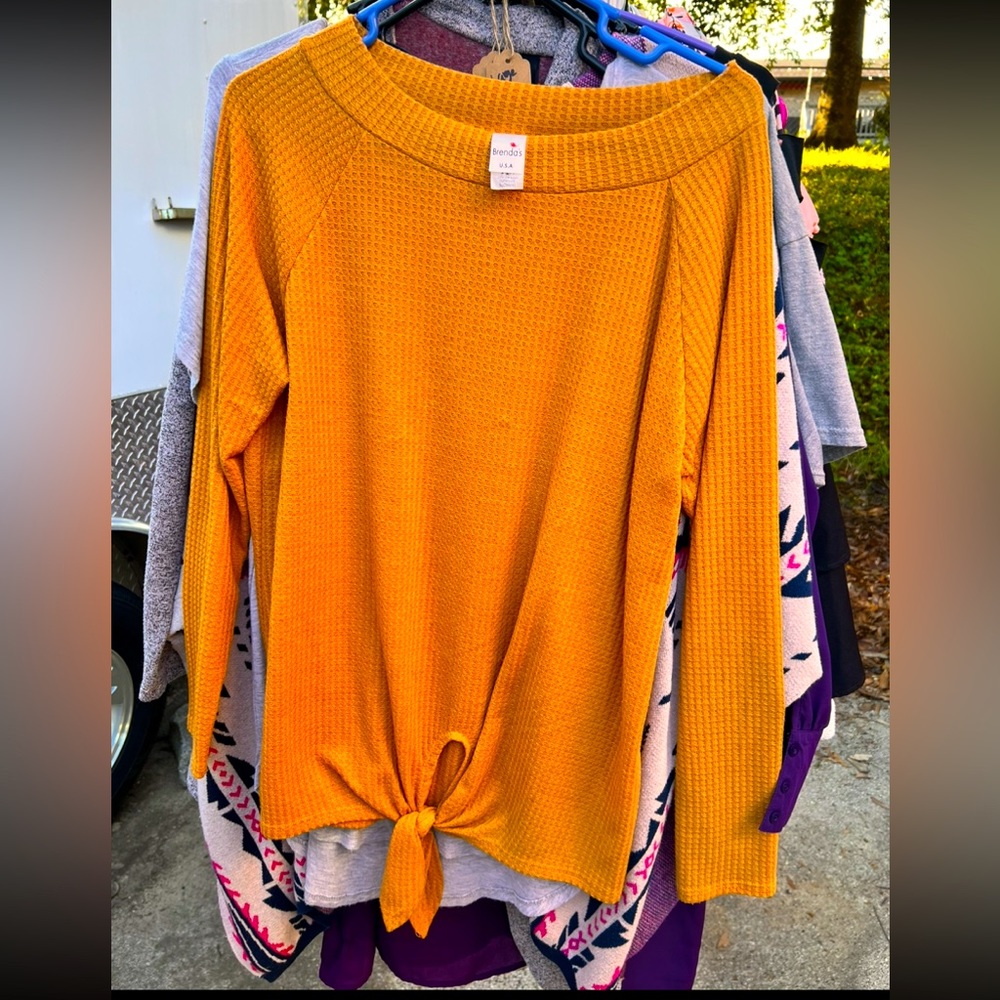 Beautiful mustard color yellow boutique top